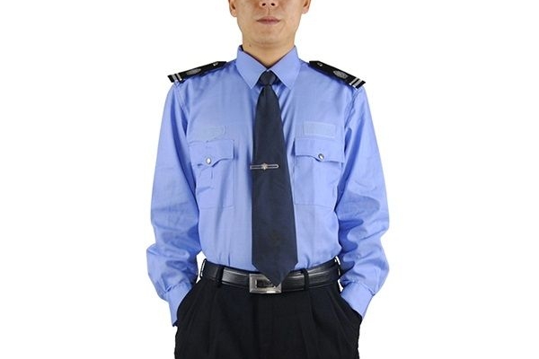 Đồng phục bảo vệ màu xanh tay dài