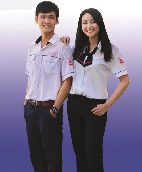 Mẫu Đồng Phục Học Sinh Sơ Mi Tay Ngắn In Logo Kèm Nơ Cho Nữ | Đồng Phục Giá  Rẻ Sơn Trịnh